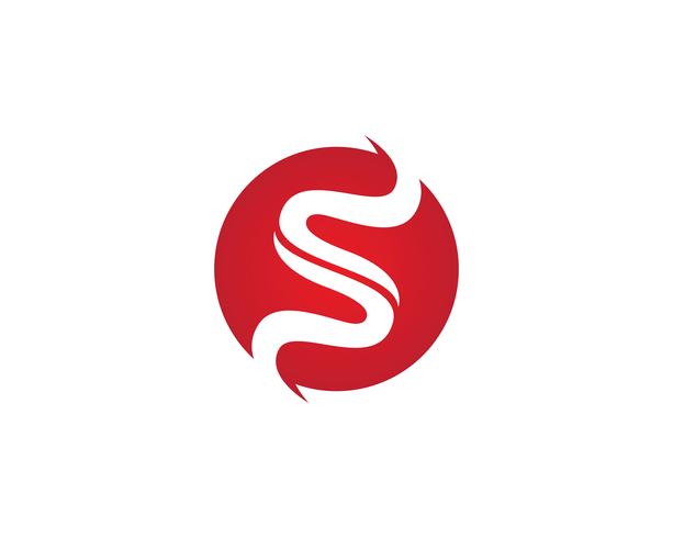 Företags företagsbrev S logo design vektor