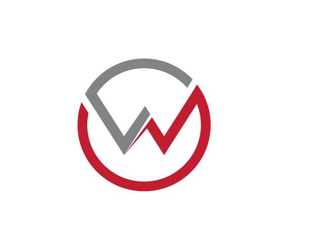 W-Buchstabe Logo Business Template Vector-Ikone vektor