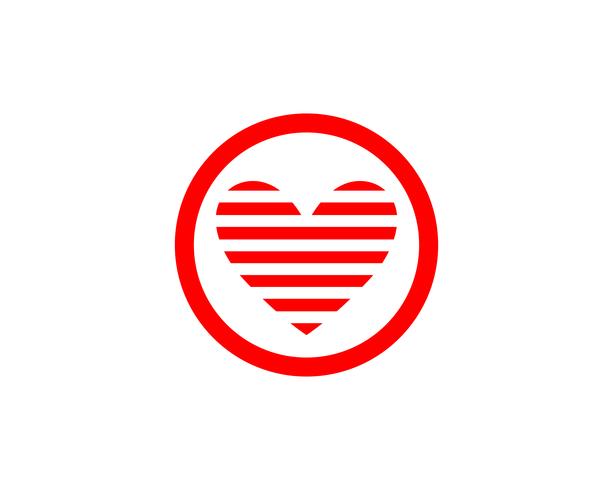 Kärlek Logo och symboler Vector Mall ikoner