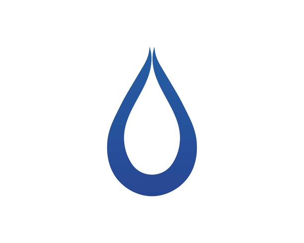 Wassertropfen Logo Template Vektor