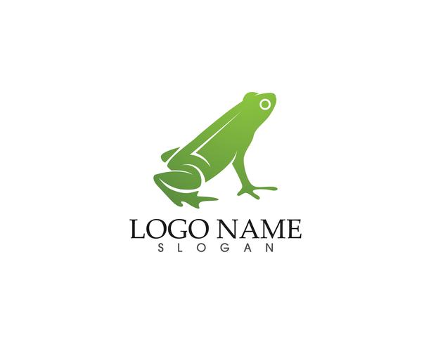 Frosch grüne Symbole Logo und Vorlage Symbole App vektor