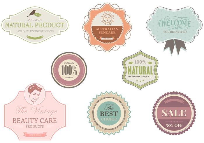 Shop och Boutique Label Vector Pack