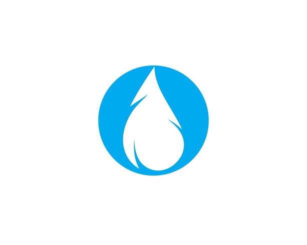 Wassertropfen Logo Template Vektor