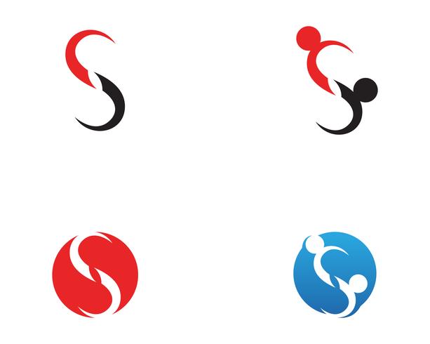 S Logo und Symbole Vorlage Vektor-Icons vektor