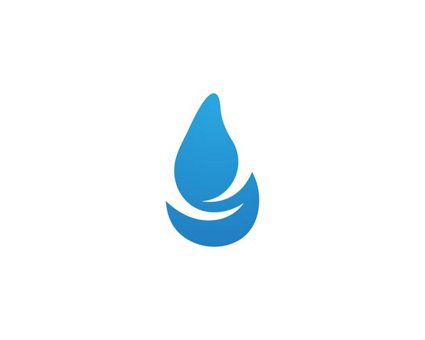 Wassertropfen Logo Template-Vektorillustrationsdesign vektor