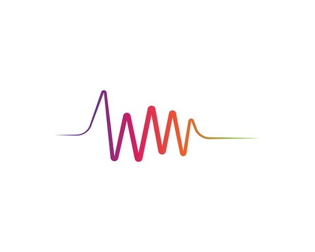 Ljud vågor vektor illustration