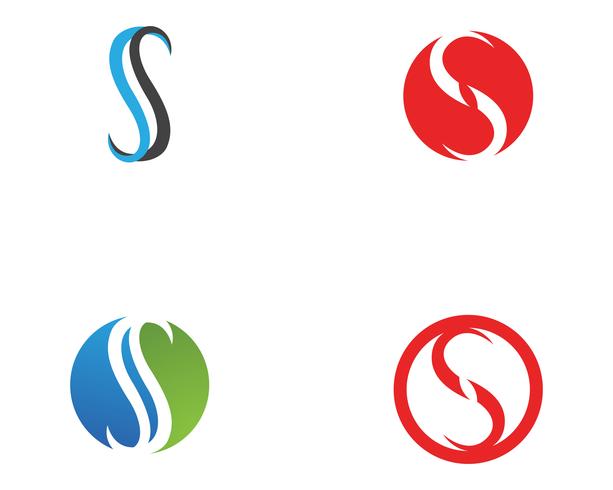 S-logotyp och symbolmall vektorikoner vektor