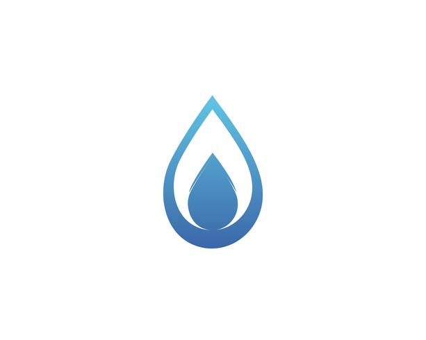 Wassertropfen Logo Template Vektor