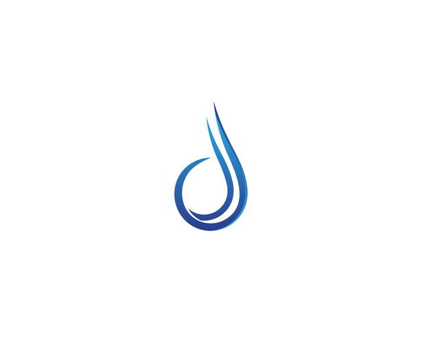 Wassertropfen Logo Template Vektor