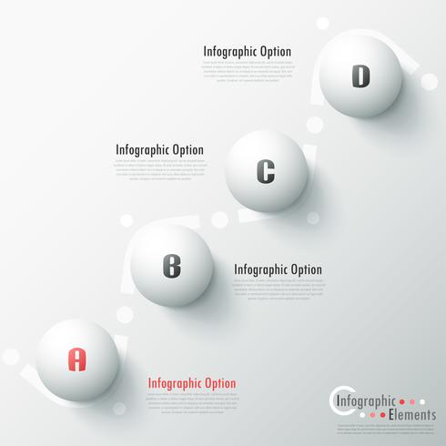 Moderne Infografik Optionen Banner. vektor