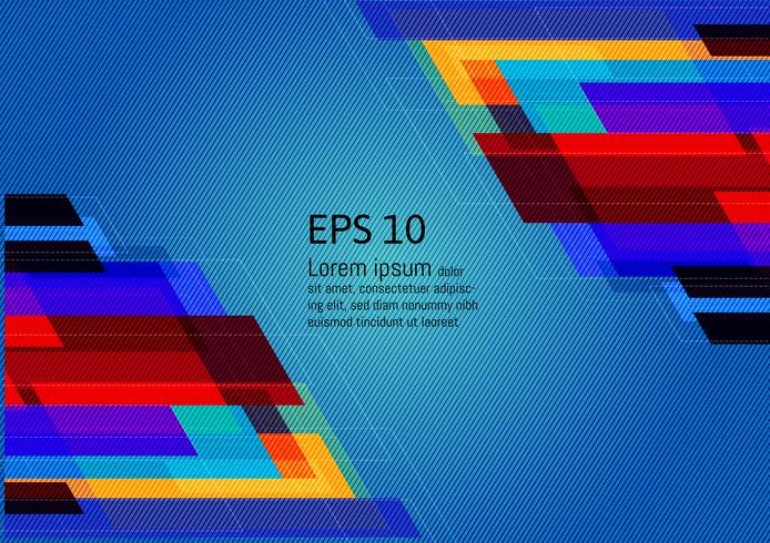 Mehrfarbiger geometrischer abstrakter Hintergrund mit Kopienraum, Vektor-Illustration EPS10 vektor