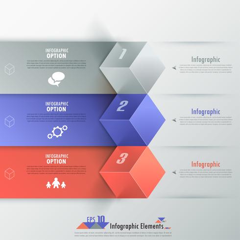 moderna infografiska alternativ banner. vektor