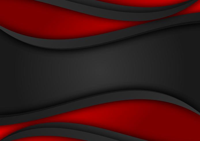 Vektor röd och svart färg geometrisk bakgrund. Abstrakt konsistens med kopia rymd design