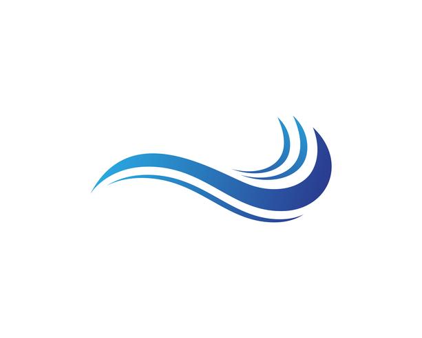 Wasserwelle Logo Template-Vektorillustrationsdesign vektor