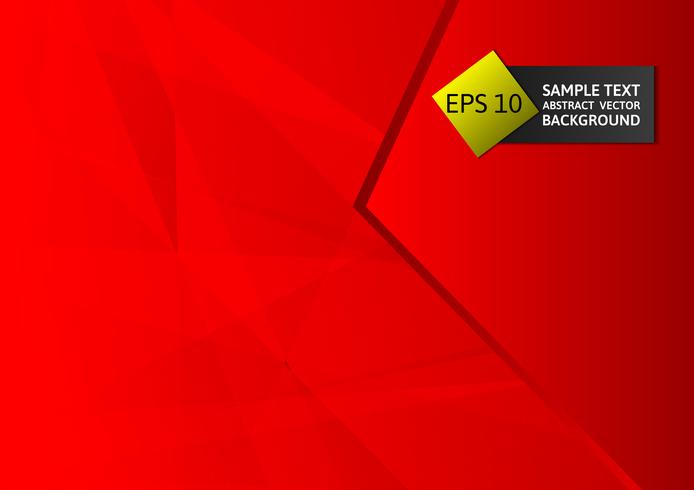 Abstrakte geometrische rote Farbe, Hintergrund des modernen Designs mit Kopienraum, Vektorillustration eps10 vektor