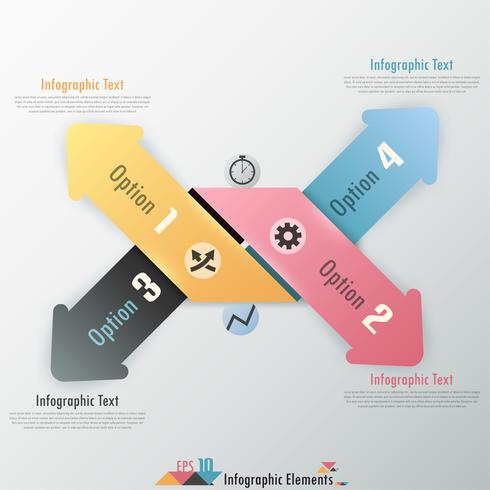 Moderne Infographik Optionen Banner vektor