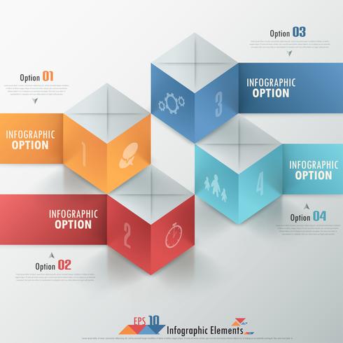 moderna infografiska alternativ banner. vektor