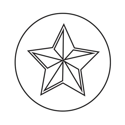 Sternsymbol Vektor-Illustration vektor