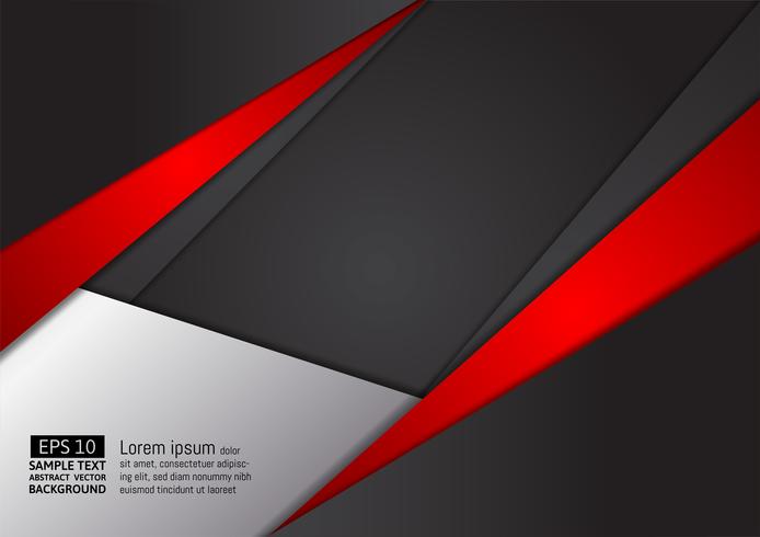 Abstrakt geometrisk röd och svart färg modern design bakgrund, vektor illustration. för din verksamhet