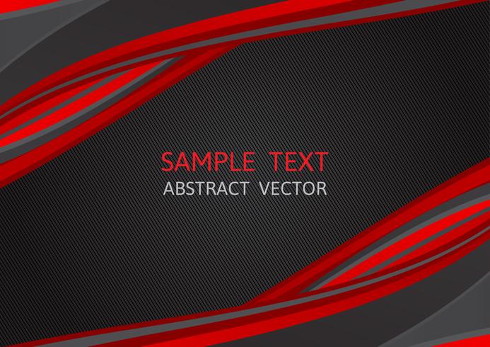Rote und schwarze Farbe, abstrakter Vektorhintergrund mit Kopienraum, modernes Grafikdesign vektor