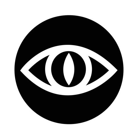 Sign of Eye-ikonen vektor