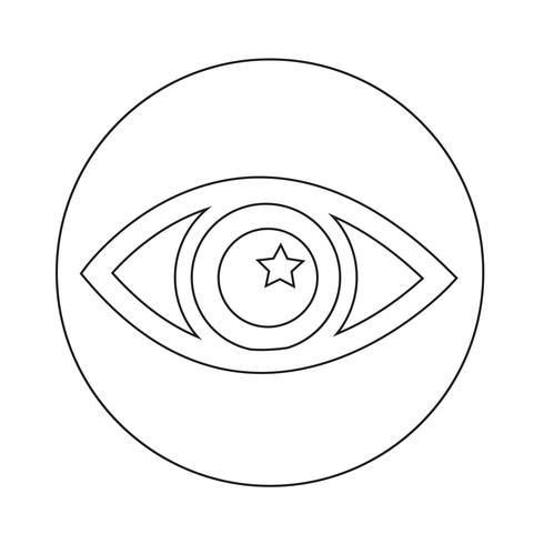 Sign of Eye-ikonen vektor