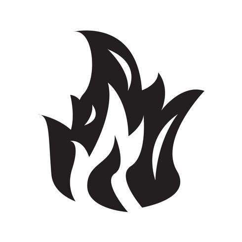 Feuer Flamme Symbol Vektor-Illustration vektor