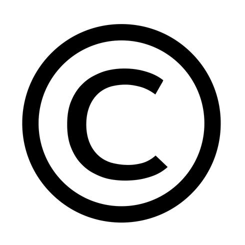 Copyright-Symbol-Symbol Vektor-Illustration vektor