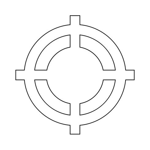 Zielsymbol Vektor-Illustration vektor