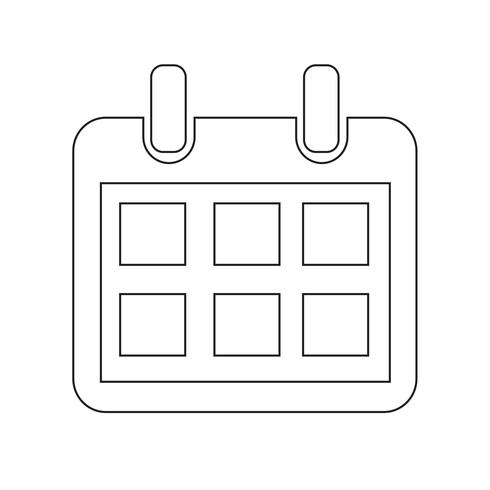 Kalender-Symbol-Vektor-Illustration vektor