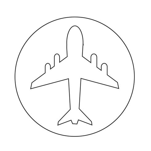 Flugzeug-Symbol vektor