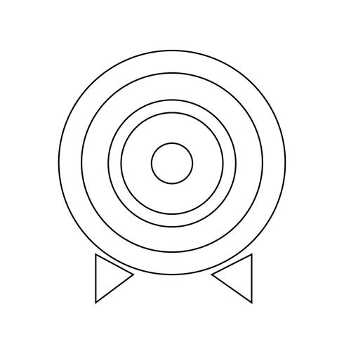 Zielsymbol Vektor-Illustration vektor