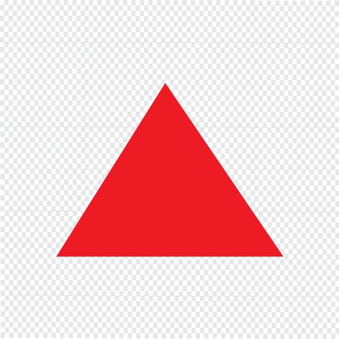Dreieck-Symbol Vektor-Illustration vektor