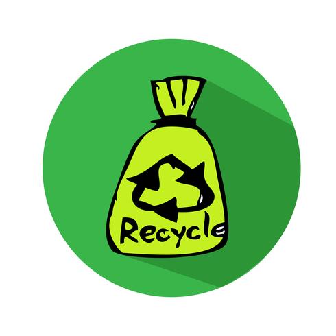 Recycle sign icon vektor