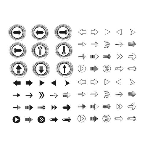 Pfeil-Symbole Vektor-Illustration vektor