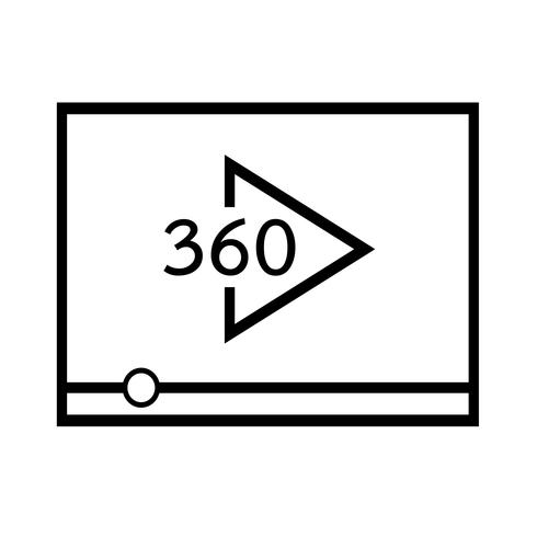 Symbol für Videostream-Wiedergabe vektor