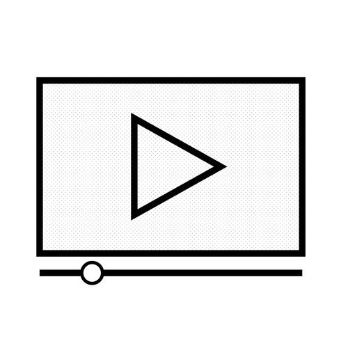 Symbol für Videostream-Wiedergabe vektor