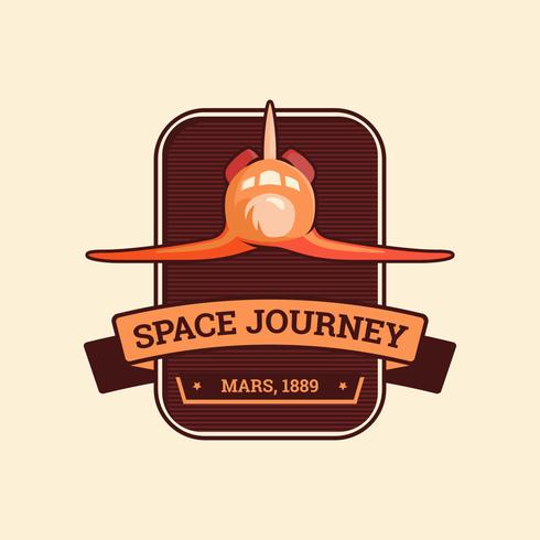 Space Journey Badge vektor