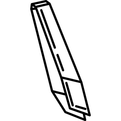 Ögonbryn Tweezer Icon Vector