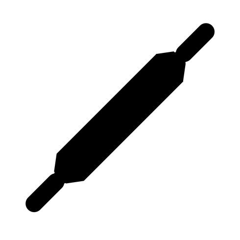 Nudelholz Symbol Vektor