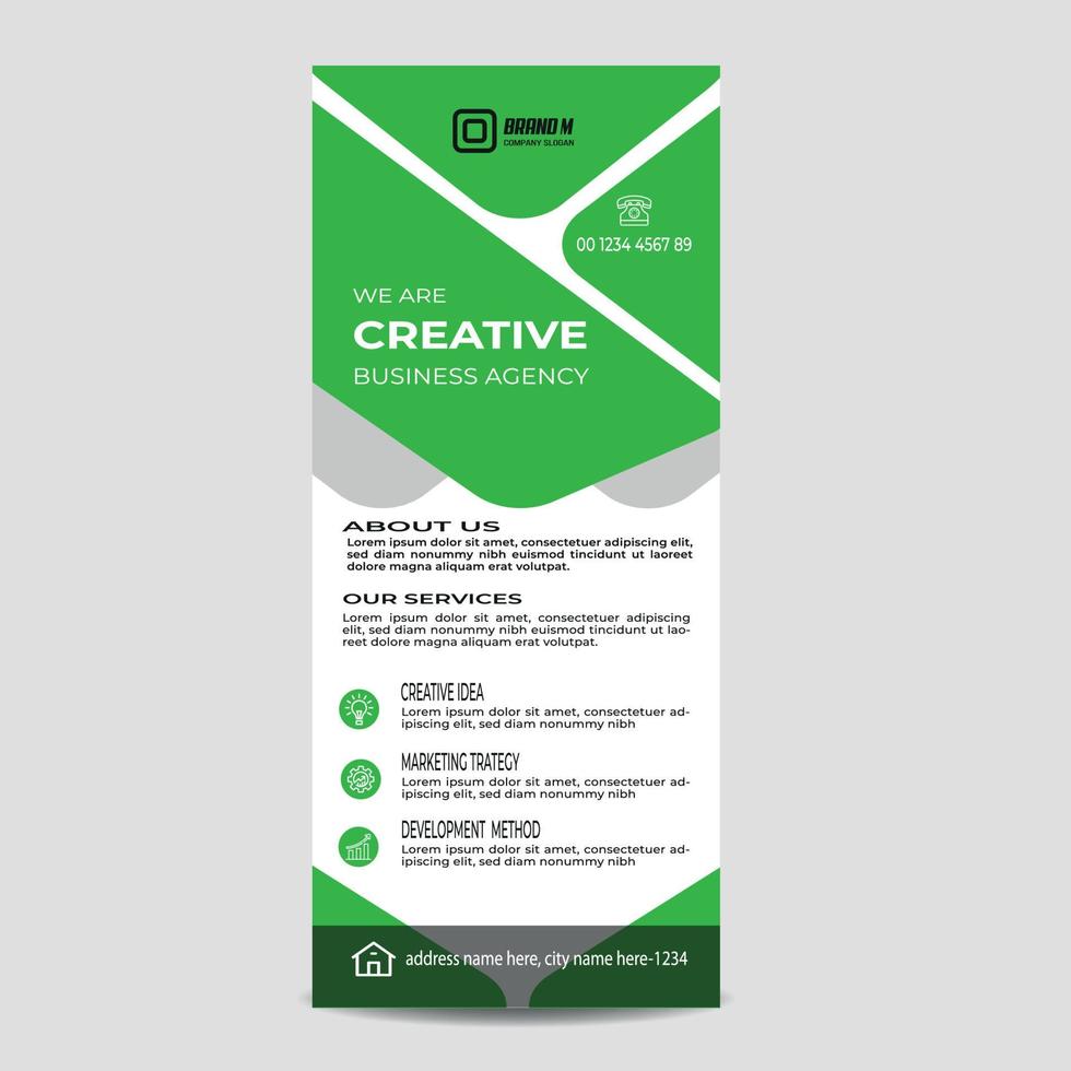 Rollup-Banner-Design-Vorlage vektor