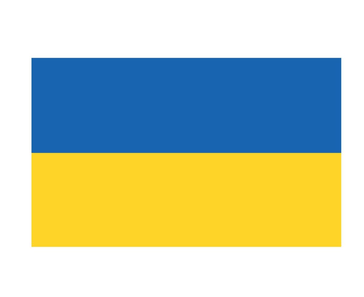 ukraine flagge national europa emblem symbol symbol vektor illustration abstraktes design element