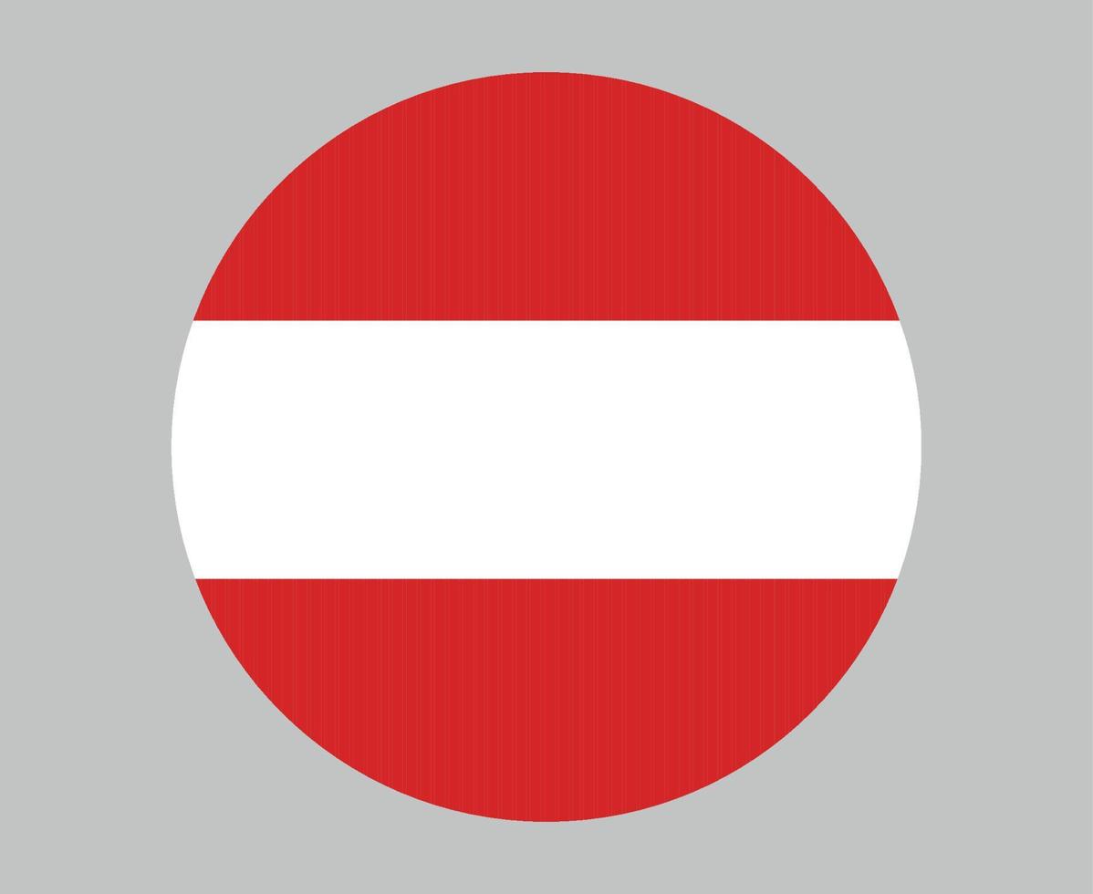 Österreich Flagge national Europa Emblem Symbol Vektor Illustration abstraktes Gestaltungselement