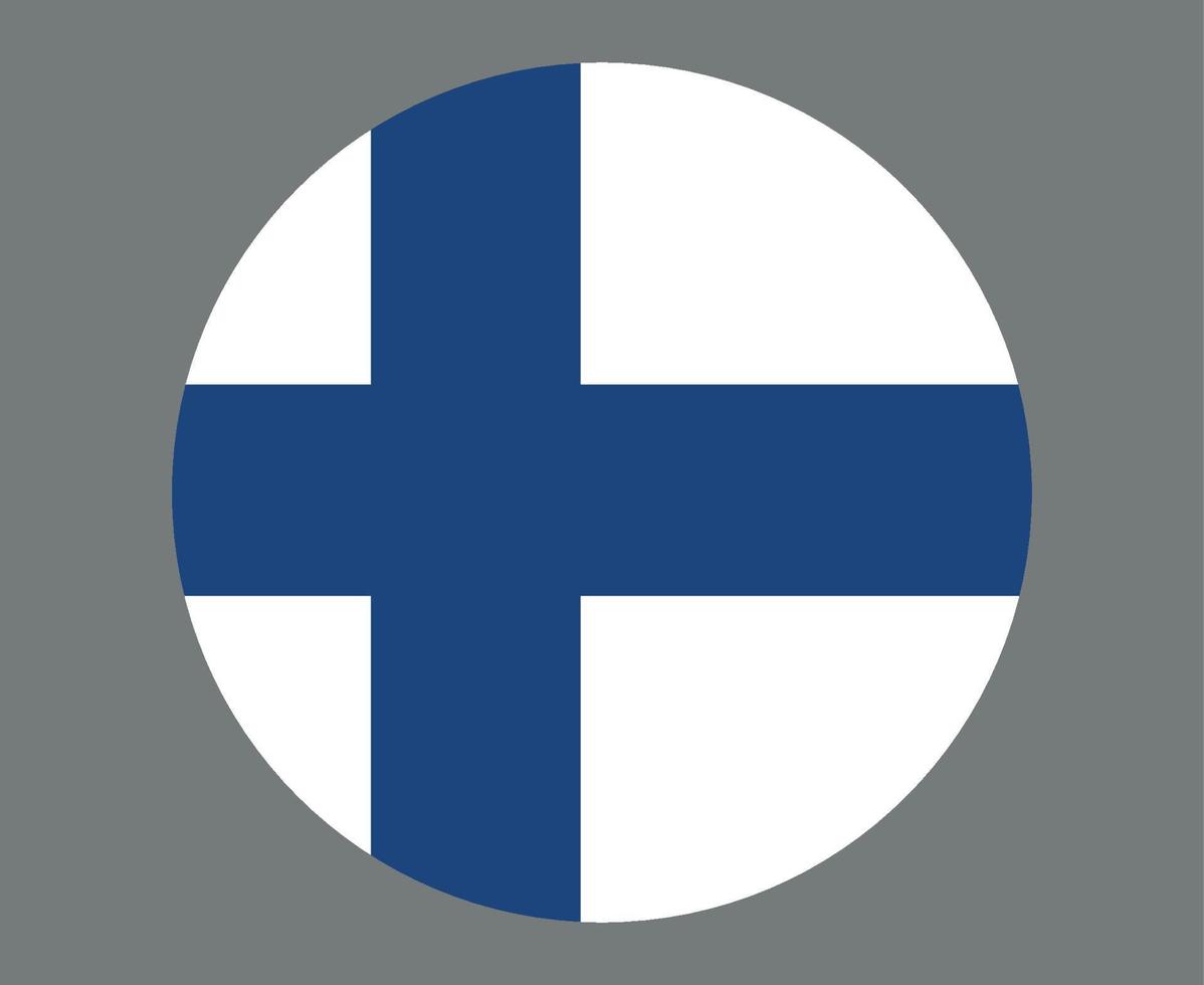 Finnland Flagge nationales Europa Emblem Symbol Vektor Illustration abstraktes Gestaltungselement