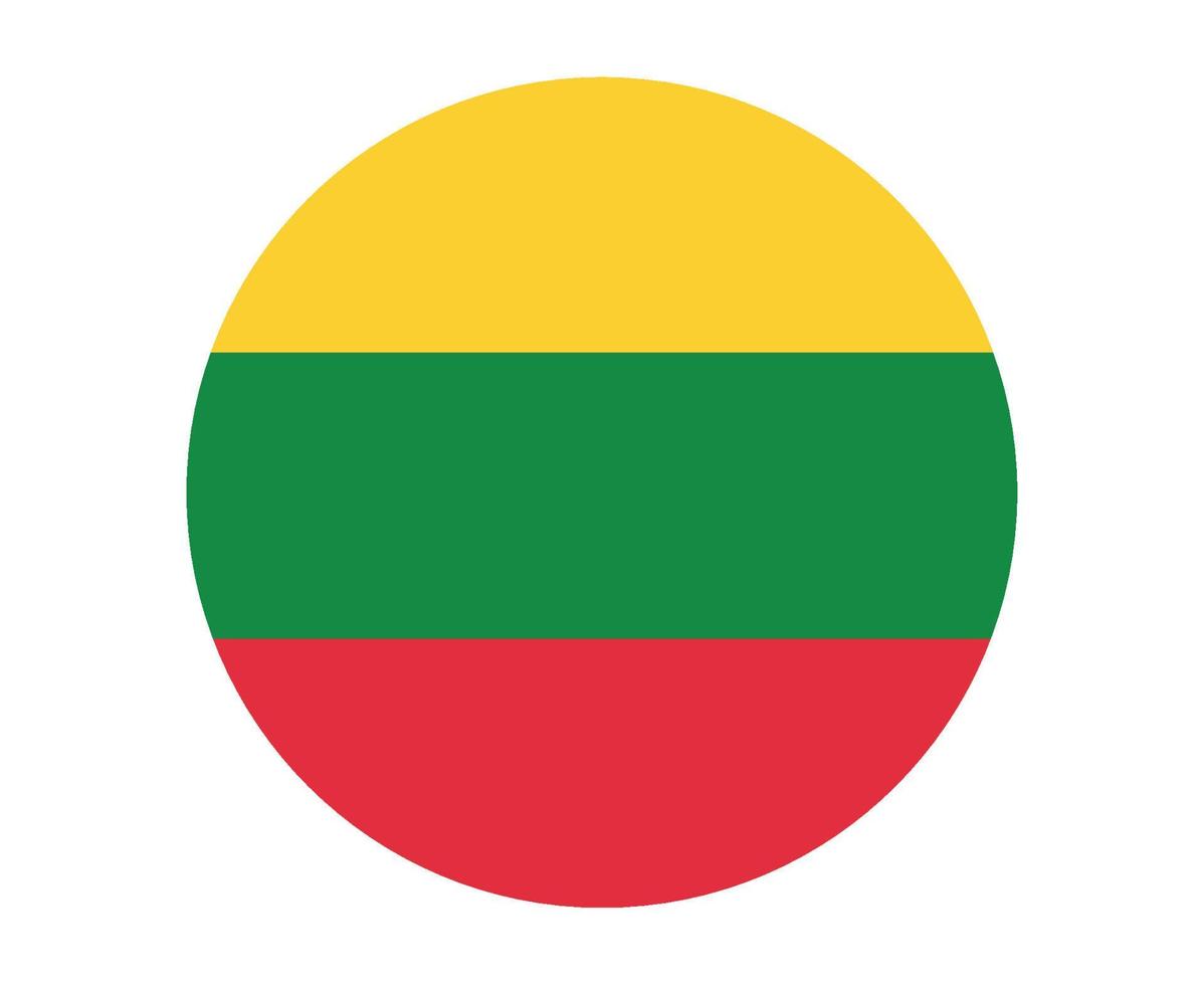 litauen flagge national europa emblem symbol vektor illustration abstraktes design element