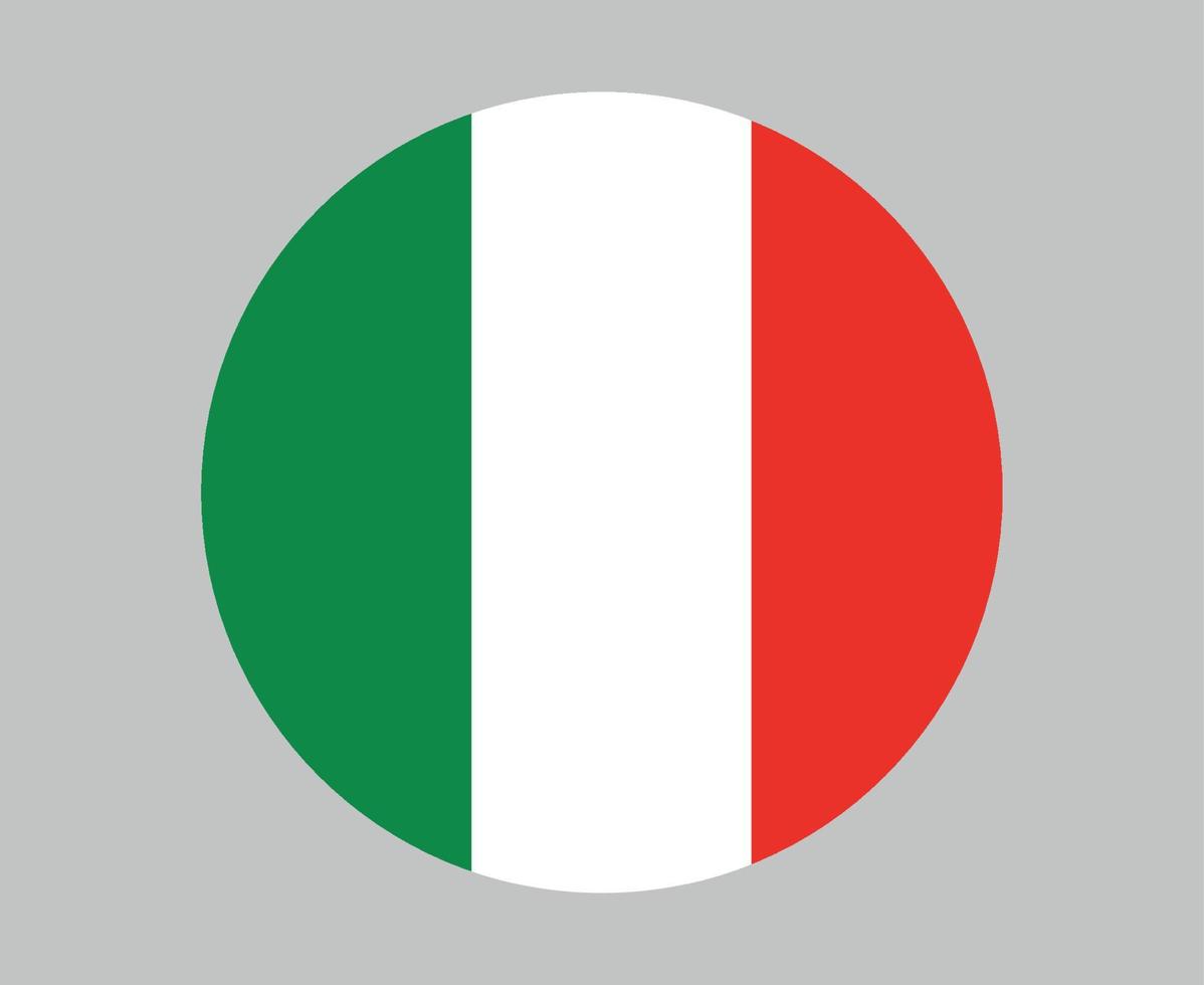 Italien Flagge national Europa Emblem Symbol Vektor Illustration abstraktes Gestaltungselement