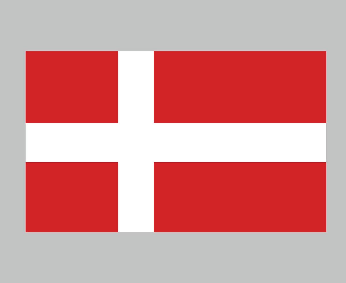 danemark flagga nationella Europa emblem symbol ikon vektor illustration abstrakt designelement