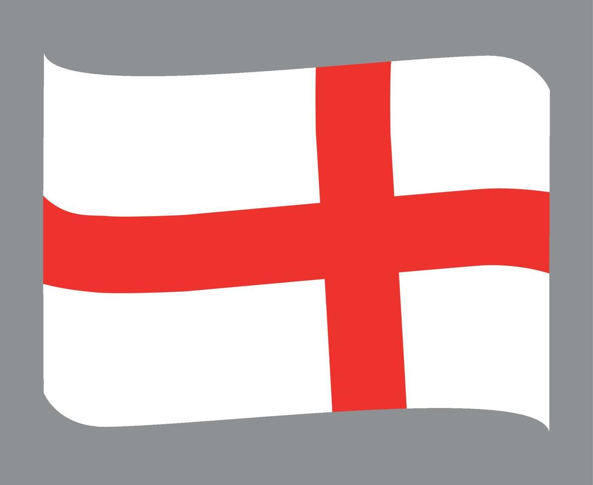 England Flagge national Europa Emblem Symbol Symbol Vektor Illustration abstraktes Gestaltungselement