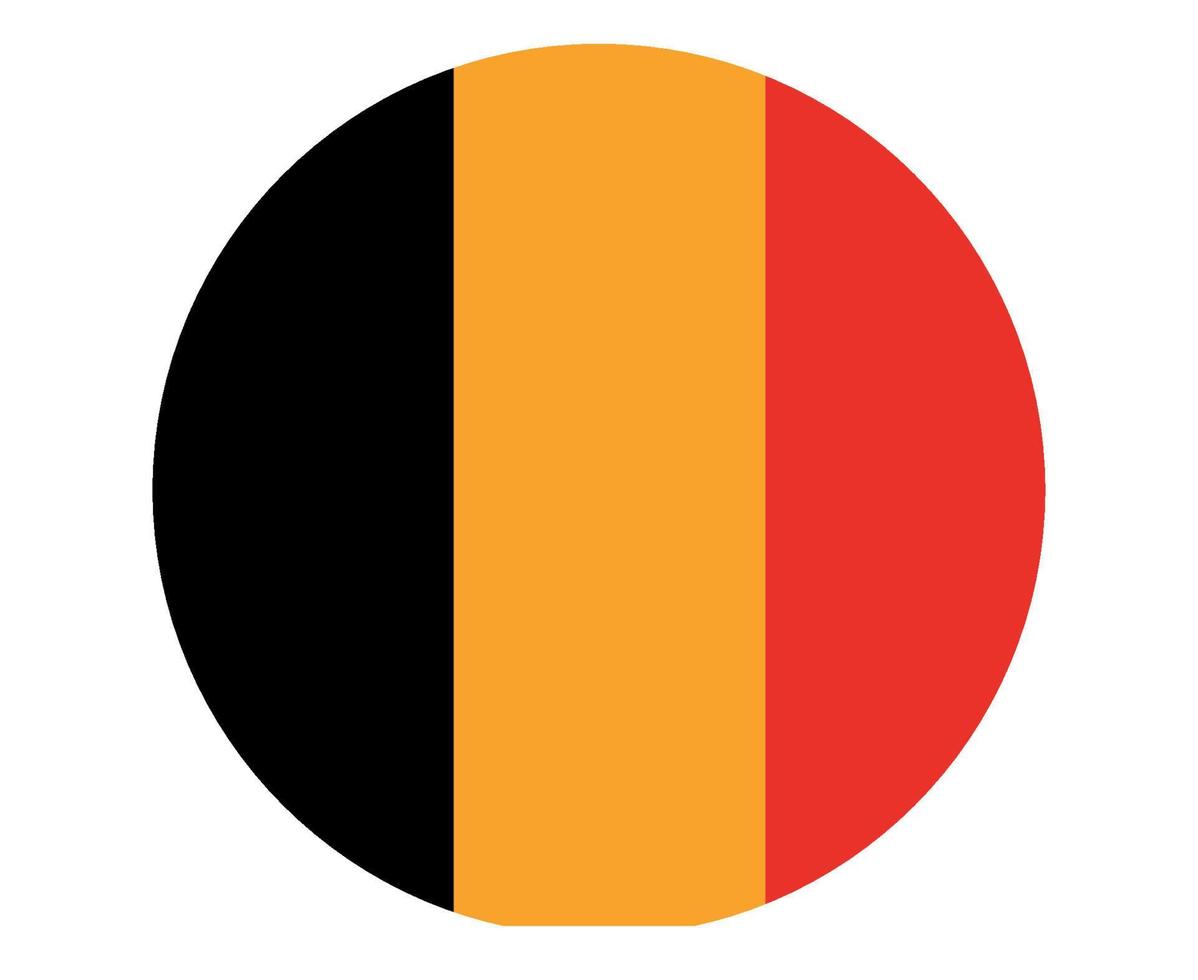 Belgien Flagge national Europa Emblem Symbol Vektor Illustration abstraktes Gestaltungselement