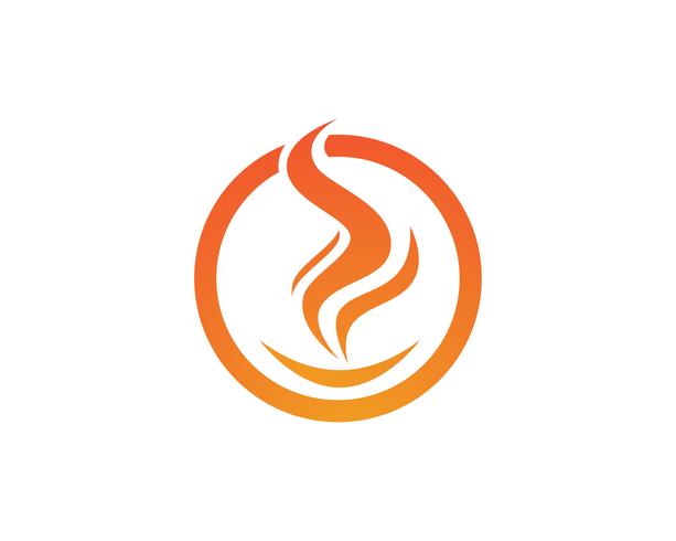 Feuer Flamme Logo Template Vektor-Symbol Öl, Gas und Energie-Logo vektor